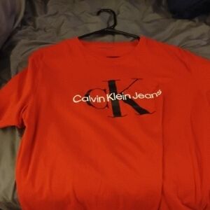 Calvin Klein Jeans Red Short Sleeve Tee